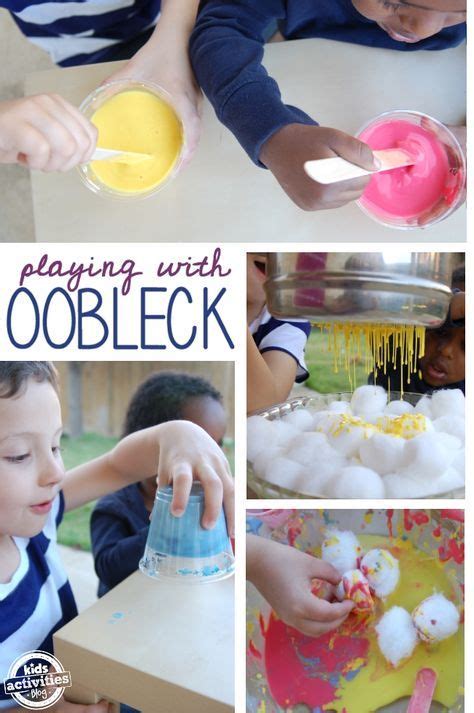 Make Oobleck! A Non-Newtonian Fluid | Activities for kids, Craft activities for kids, Oobleck