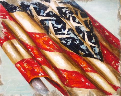 The Versatile Paintings of Gigi Hackford: AMERICAN FLAG series