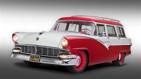 1956 Ford Wagon With Mixes Modern Tech With Restomod Surf Rod Style