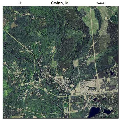 Aerial Photography Map of Gwinn, MI Michigan