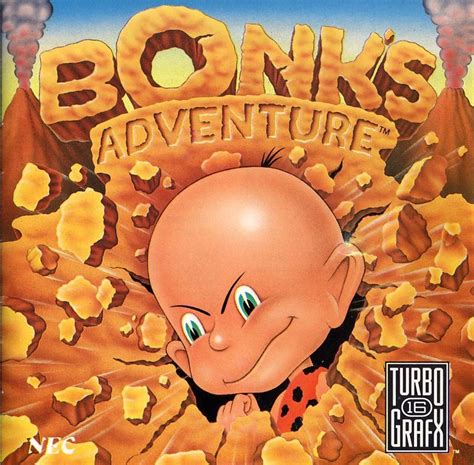 Bonk's Adventure (1989) TurboGrafx-16 box cover art - MobyGames