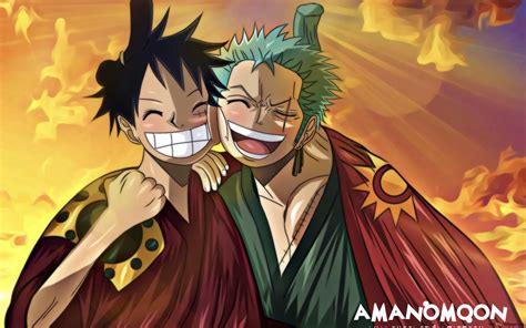 One Piece - Zoro Roronoa, Monkey D. Luffy HD Hintergrundbilder herunterladen