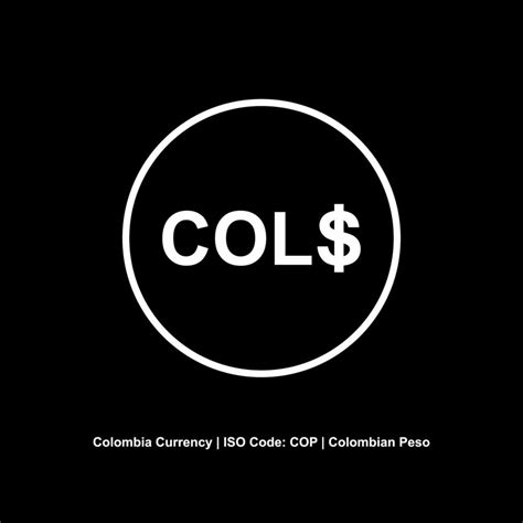 Colombia Currency Symbol, Colombian Peso Icon, COP Sign. Vector ...