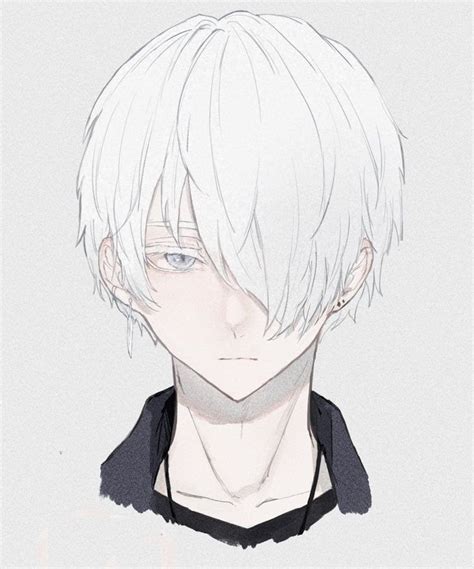 Pin by Sora Silverstorm on Anime | White hair anime guy, Anime sketch ...