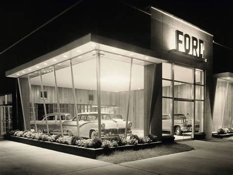 Ford Dealership, Circa 1956. | Car dealership, Dealership, Retro cars