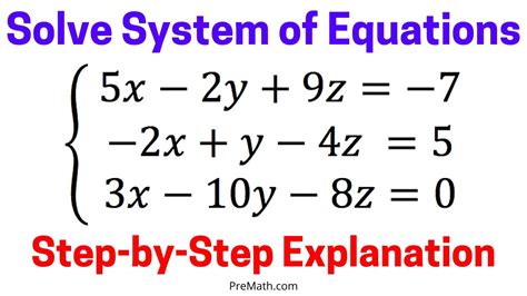 Solve a System of 3 Equations with 3 Variables using Cramer's Rule ...