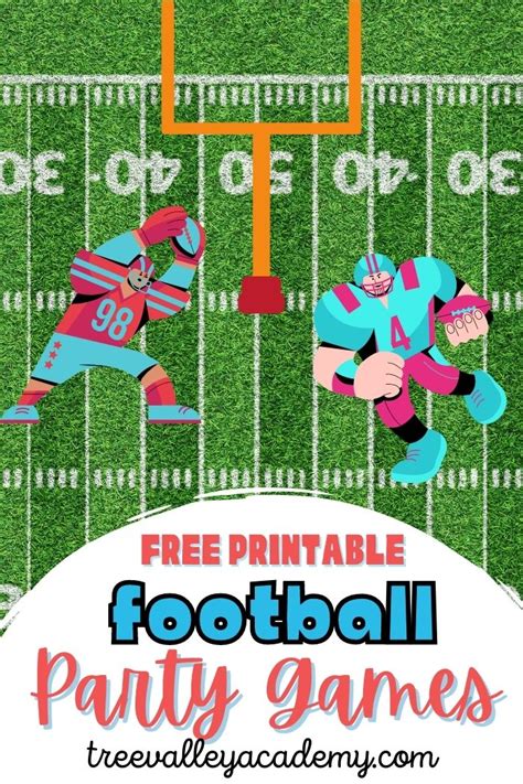 Printable Football Party Games to Play During The Big Game