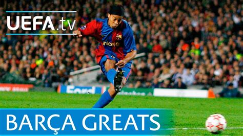 Messi, Koeman, Ronaldinho - Barcelona free-kick greats - YouTube