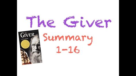 Giver Chapter 14 Summary