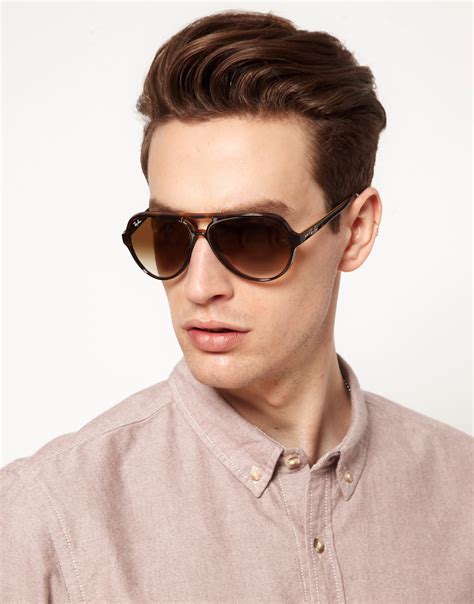 Ray-Ban Aviator Sunglasses in Brown for Men - Lyst