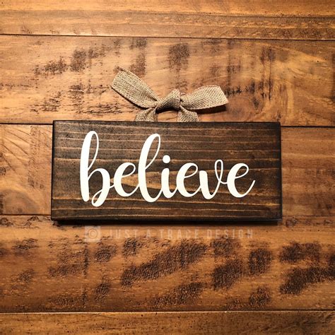 Believe Sign Wooden Sign Wall Decor Hand Painted | Etsy