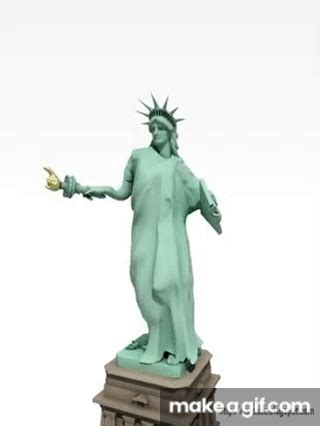 Dancing Statue of Liberty on Make a GIF