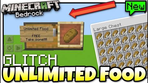 Minecraft - INFINITE FOOD GLITCH [ Tutorial ] MCPE / Xbox / Bedrock ...