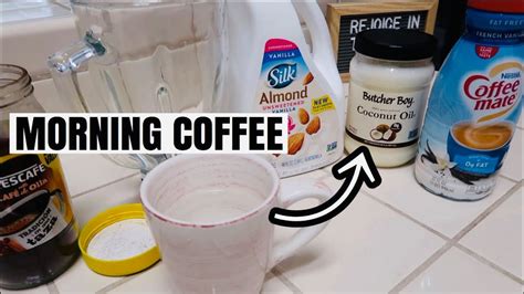 Coffee With Coconut Oil + Morning Routine - YouTube