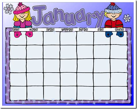 January clip art calendars dromfig top – Clipartix