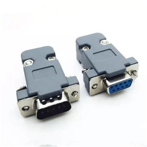 2Set RS232 serial port connector DB9 female socket Plug connector 9 Pin ...