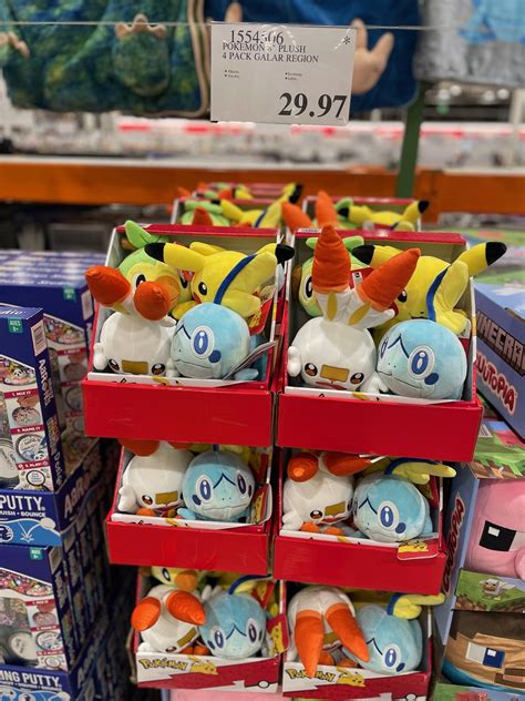 Pokemon 8" Plush 4-Pack Galar Region - Costco97.com