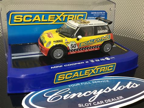 Scalextric C3019 Mini Cooper Works Challenge 1/32 Slot Car. Lightly Used.