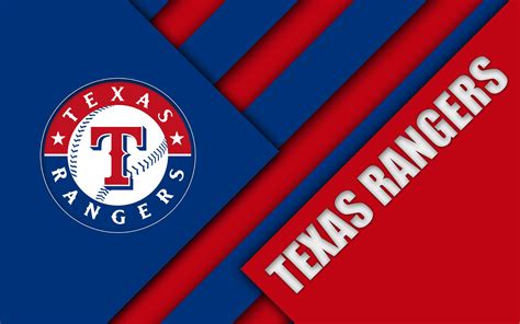 Download Logo Baseball MLB Texas Rangers Sports 4k Ultra HD Wallpaper