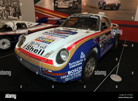 The Porsche 959, rally car, driven to 2nd place, in the 1986 Paris ...