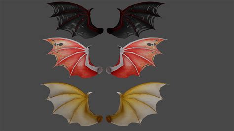 Dragon Wings 3D models Download by MsNonenone on DeviantArt