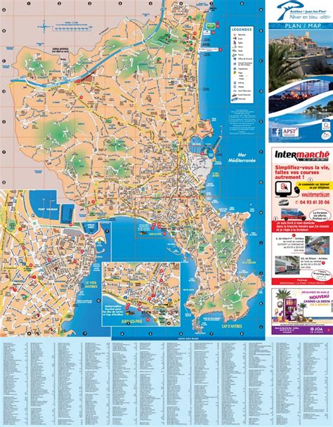 Antibes sightseeing map - Ontheworldmap.com