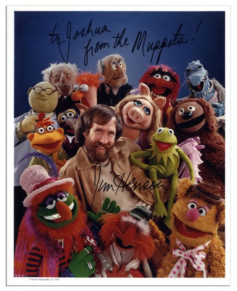 Lot Detail - Jim Henson Signed 8'' x 10'' Photo With Stars of ''The ...