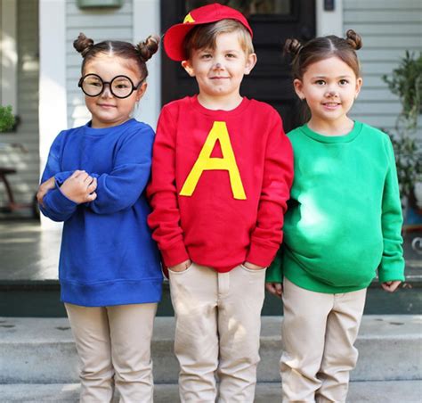 No-Sew DIY Alvin and the chipmunks Kids Costume | Primary.com Sibling ...