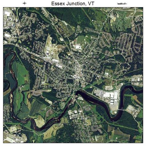 Aerial Photography Map of Essex Junction, VT Vermont