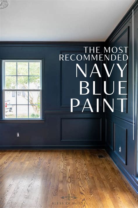 Best Navy Blue Paint Colors Recommended By Designers | Blue bedroom ...