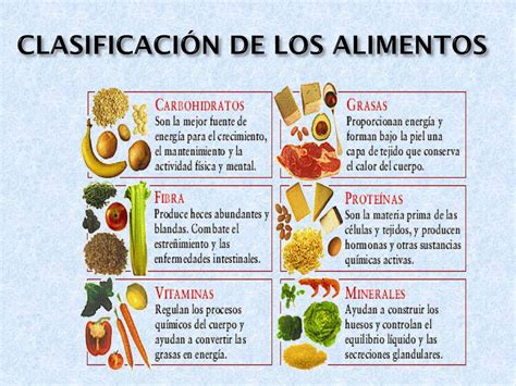 TOMi.digital - CLASIFICACIÓN DE LOS ALIMENTOS SEGÚN SU COMPOSICIÓN