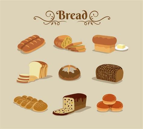 Seamless Bread Pattern 649935 Vector Art at Vecteezy