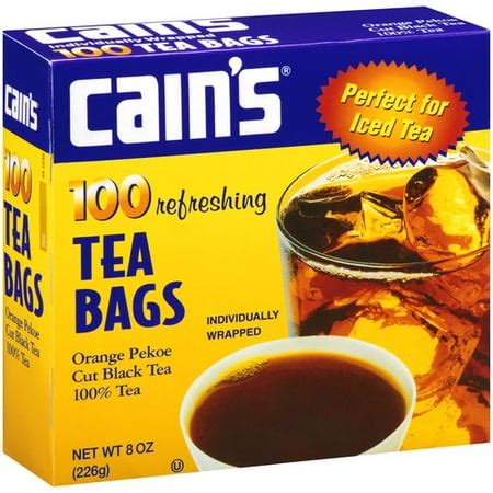 Cain's Orange Pekoe Cut Black Tea Bags, 100 count, 8 oz - Walmart.com