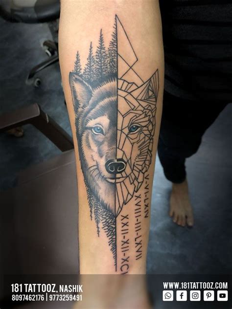 Wolf Tattoo-Customized | Geometric wolf tattoo, Wolf tattoo, Creative ...