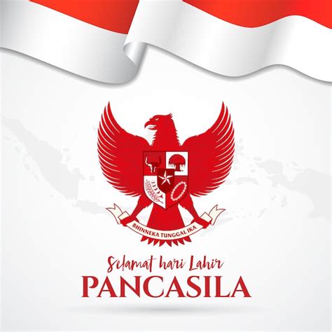 Premium Vector | Illustration. selamat hari lahir pancasila. translation: happy pancasila day.