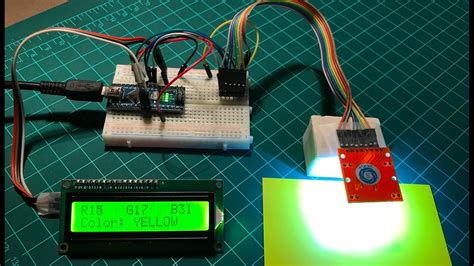 Arduino based color detector