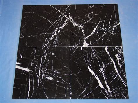 Italian Black Marquina Marble Floor Tiles