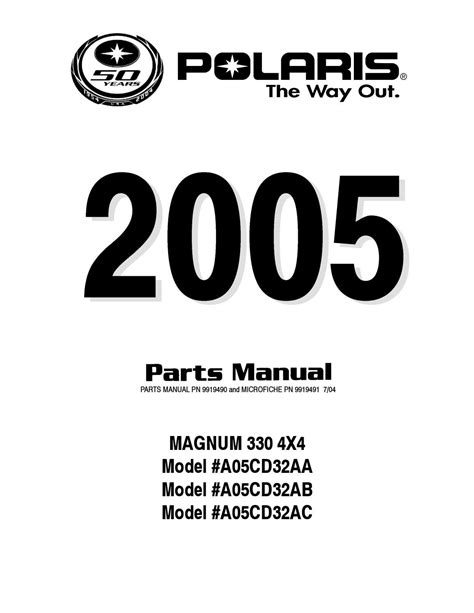 2005 Polaris Magnum 330 4×4 Parts Manual – PDF DOWNLOAD by www.heydownloads.com - Issuu