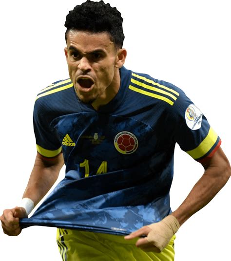 Luis Diaz Colombia football render - FootyRenders