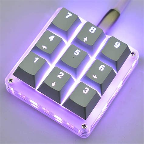 Amazon.com: 9 Keys 24 Macro Programmable Setting Keypad RGB Backlight ...