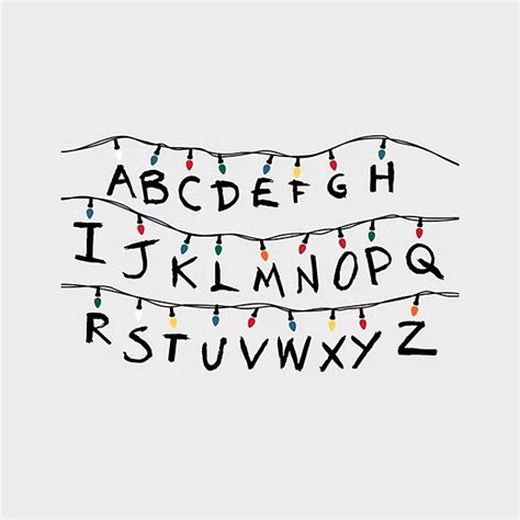 Netflix Stranger Things Lights Alphabet Wall Decal 61-piece Set by ...