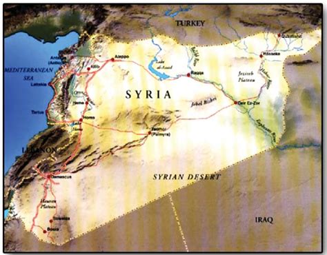 The map of the Syrian Arab Republic Рис. 1. Карта Сирийской Арабской... | Download Scientific ...