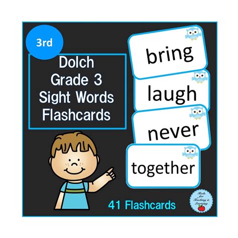 Dolch Grade 3 Sight Words Flashcards - Etsy
