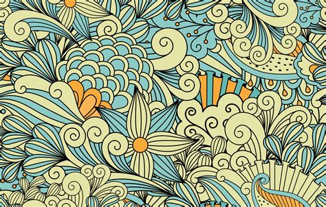 🔥 Free download Wallpaper flowers abstraction pattern yellow blue ...