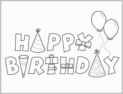 25+ Amazing Picture of Happy Birthday Coloring Page - davemelillo.com ...