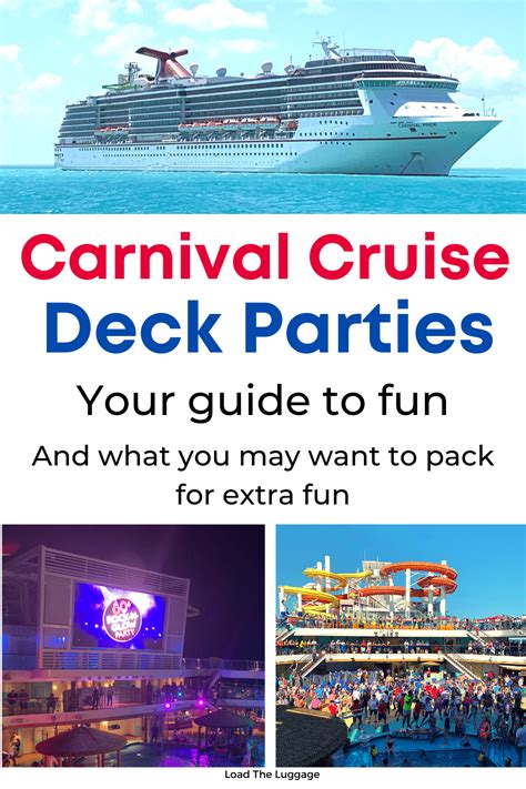 Carnival Cruise Deck Parties: Your Guide to Fun! - Load the Luggage