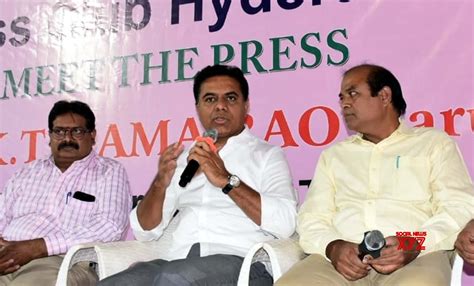 Hyderabad: K. T. Rama Rao at a press conference #Gallery - Social News XYZ