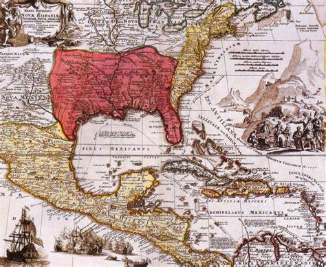 Nueva España 1716, mapa | Ancient maps, America map, World map canvas