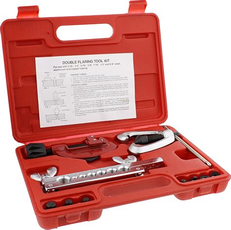 Amazon.com: ABN Double Flaring Tool Kit with Brake Line Bender Flare ...