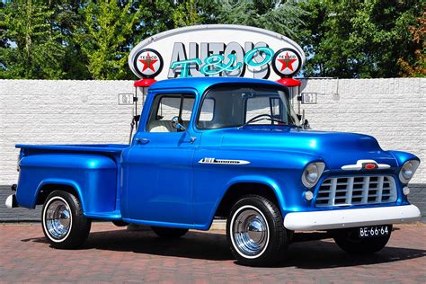 1955, Chevrolet, Apache, 3100, Pickup, Stepside, Hot, Rod, Street ...